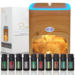 Himalayan Pink Salt Diffuser 400ml Ultrasonic Atomizer and Ionizer with Ambient Light