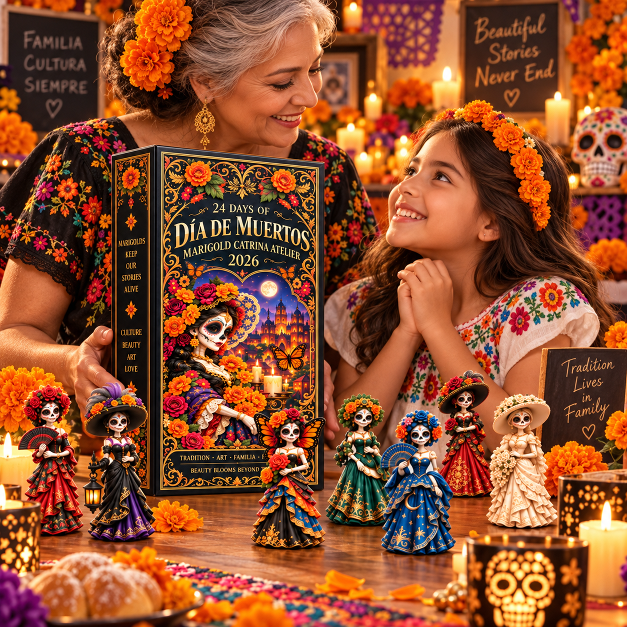 Día de Muertos Marigold Catrina Atelier Advent Calendar 2026