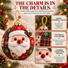 🎄Cozy Patchwork Christmas Ornament Collection-✨Relaxing DIY Craft to Create Stunning Christmas Artwork