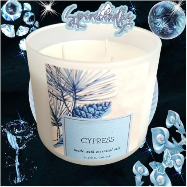 Rare CYPRESS Large 3-Wick Candle US Seller