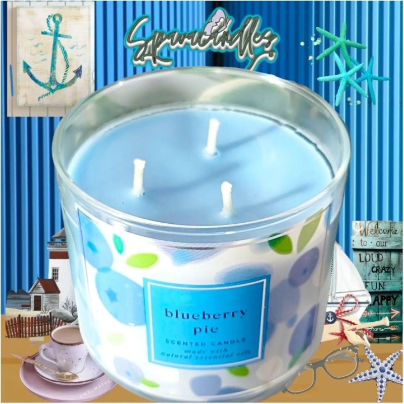 Blueberry pie 3 Wick Candle