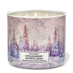 STRAWBERRY SNOWFLAKES 3-Wick Candle