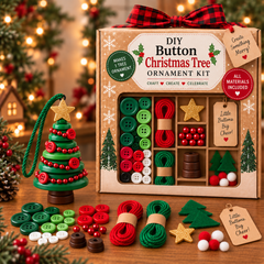 ☃️DIY Button Snowman Ornament Kit-💕Step-by-Step Guide Included