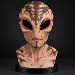 Textured Alien Creature Silicone Mask with Mottled Skin
