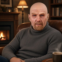 Bald Mature Gentleman Silicone Mask with Goatee Beard
