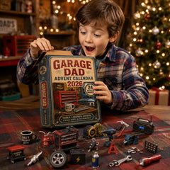 Garage Dad Advent Calendar 2026 - 24-Day Festive Countdown, Acrylic Charms Blind Box